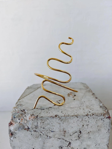 Oberarmreif aus messing gold - messing,
