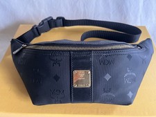MCM München Bauchtasche Hüfttasche Gürteltasche MCM Logo Schwarz Tasche Vintage