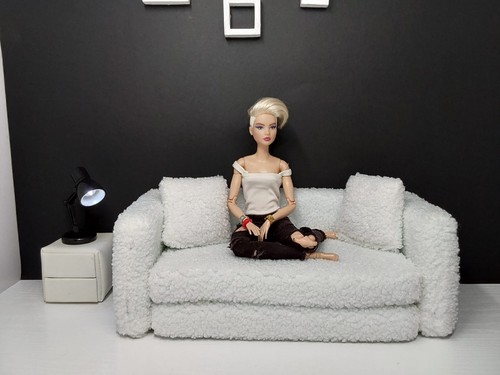 Boucle sofa für - für, barbiepuppen