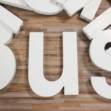 u, alter Fassaden Werbe Buchstabe Reklame Alu Wand alte Werbung Deko alt Vintage