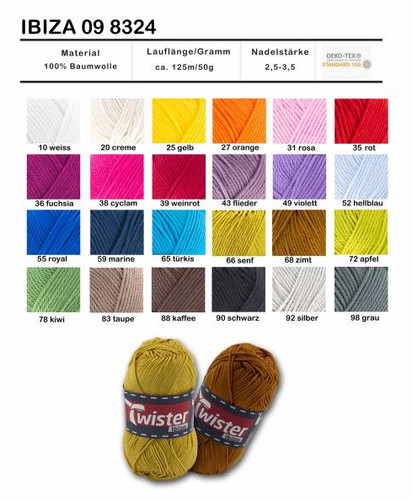 Twister baumwollgarn - 5x,