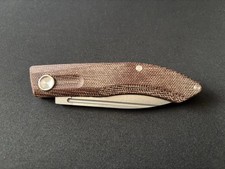 Real Steel Stella Premium Micarta Taschenmesser Slipjoint VG-10 Klinge Stonewash