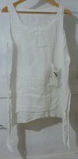 Tunika weiß mit tasche - tunika,