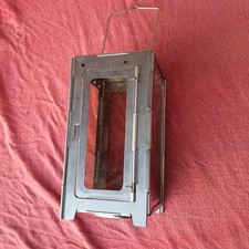 Original Schweizer Armee Militär Faltlaterne Swiss Army Latern Edelstahl. top.