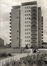 Ak Eisenhüttenstadt in Brandenburg, Hochhaus, Diehloer Straße - 11384629