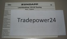 Technische Information Zündapp Leichtkraftrad KS 80 Touring Vergaser Elektrik! 