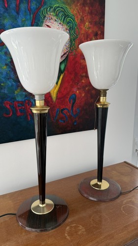 Zwei große art deco mazda - große,