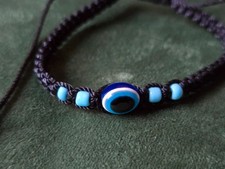 Armband Nazar Perle Boncuk Auge böser Blick schwarz Neu!