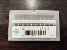 10 Stück VHM UNION TOOL Vollhartmetall Ø 1,9x10 mm Mini Bohrer Mikrobohrer CNC 