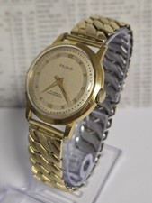 Felsus Herren Armbanduhr – Vintage 1960er, 17 Jewels, vergoldet (20 Microns)
