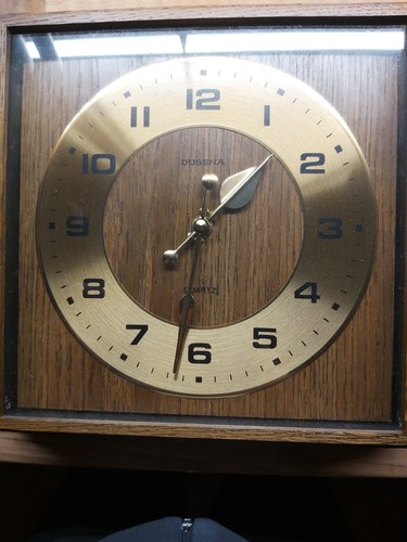 Dugena wanduhr holz quarz - holz,,
