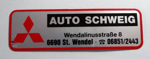 Werbe aufkleber mitsubishi - werbe-aufkleber,