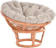 Papasansessel XXL mit Kissen