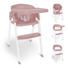 BabyGo Levels Hochstuhl inkl. Essbrett rose/white TOP