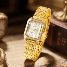 Damen Armbanduhr Quarzuhrwerk - mit Stift zum Armband kürzen Farbe: Gold