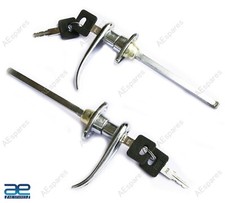 Türgriffhebel Set Chrom für