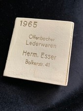 Offenbacher Lederware Düsseldorf 1965 - alter Werbe Taschenkalender Namenstage