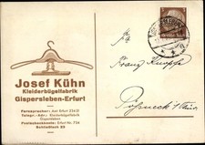Ak Gispersleben Erfurt Thüringen, Kleiderbügelfabrik Josef Kühn - 3637577