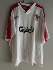 Original REEBOK LFC FC LIVERPOOL Trikot Shirt XXL 3XL 50/52 weiss RAR Carlsberg