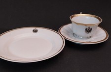 KPM Berlin 2teiliges Kaffeegedeck Biedermeier - Reichsadler + Teller andere Mark