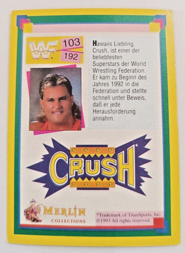 Wwf wrestling sammelkarte - wrestling, nr