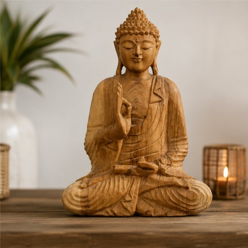 Buddha figur holz - buddha, 32