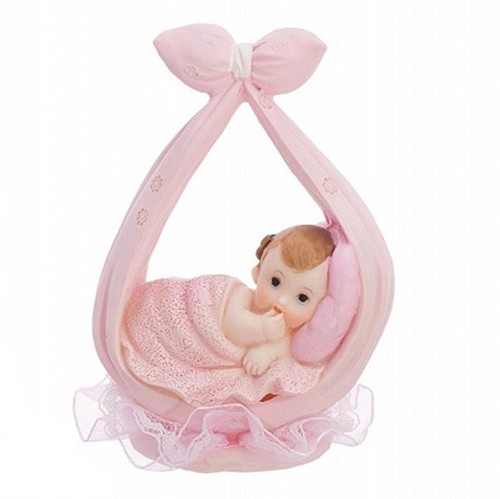 Tortenfigur baby 11cm mädchen - tortenfigur,