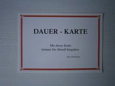██ Postkarte - DAUER-KARTE