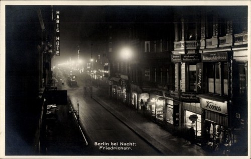Berlin friedrichstraße - ak, berlin,