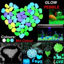 100/200/300pcs Leuchtsteine Leuchtkiesel leuchtende Deko Kiesel Steine Garten