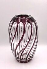 Vase, violetten Bleikristall