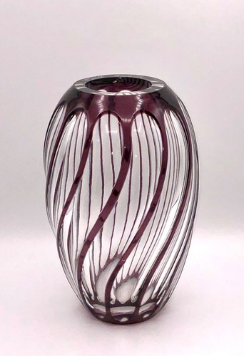 Vase violetten bleikristall - violetten,