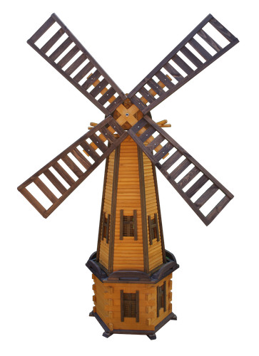 Garten windmühle aus holz - garten,