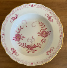 Meissen  Suppenteller Indisch purpur , 24 cm, Goldrand  II. Wahl