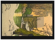 Landwirtschaft Alte Mühle Schwabing Lithographie E. E. Schlatter, ungebraucht