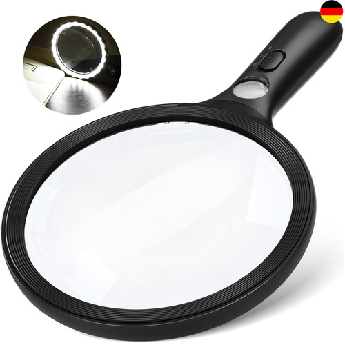 Leselupe mit licht und leds - licht,