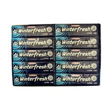 Wrigley's Winterfresh Kaugummi, 10 Packungen (10 x 5 Streifen = 50 Stück)