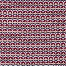 0,5m Viscosestoff rot Blumenmuster retro f. Hosen, Röcke, Kleider, Jacken,Blusen