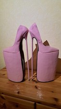 Extreme Mega Platform Plateau High Heels, Pink, 40 cm, Größe 46 (44)