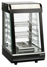 Bartscher Heiße Theke Auslage Glasvitrine Präsentation warm hot schwarz 306057