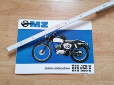 MZ ETS 175 250 300 GS Prospekt Six Days Werbung Reklame Simson