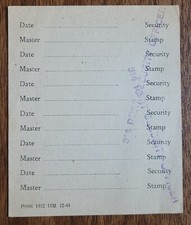 40er Jahre Landgang Pass Ancona. Britische Handelsmarine Erster Funkoffizier, SS CID