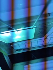 Solarium Sonnenbank gebraucht mit Gesichtsbräuner u. erneuerten Röhren