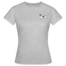 Peanuts Snoopy Herz Brustmotiv Frauen T-Shirt