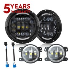 7" LED Headlight+ 4" Fog
