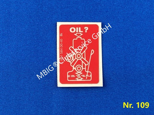 Aufkleber oil mercedes w107 - aufkleber, oil?