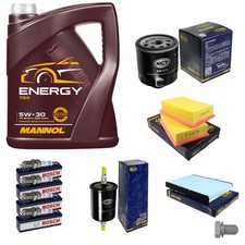 Inspektionspaket 5L MANNOL Energy 5W-30 für VW Lupo 1.0 Polo 60 1.4 50 Seat