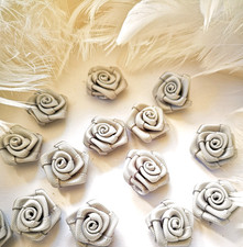 20 Satinrosen 15mm Rosenköpfe