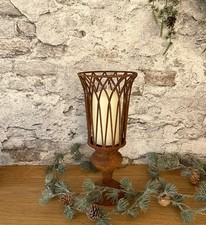 Kerzenständer Kelch Kerzenhalter Pokal Deko Rost Landhaus
