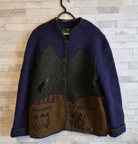 Verzierte filzjacke - verzierte,